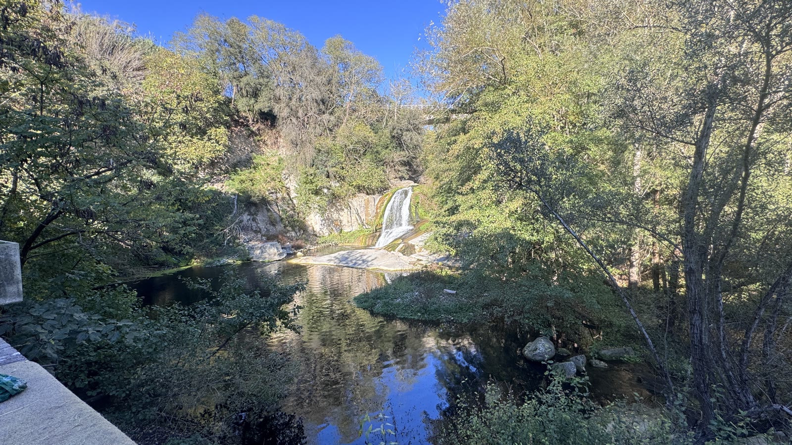 River pool by the factory